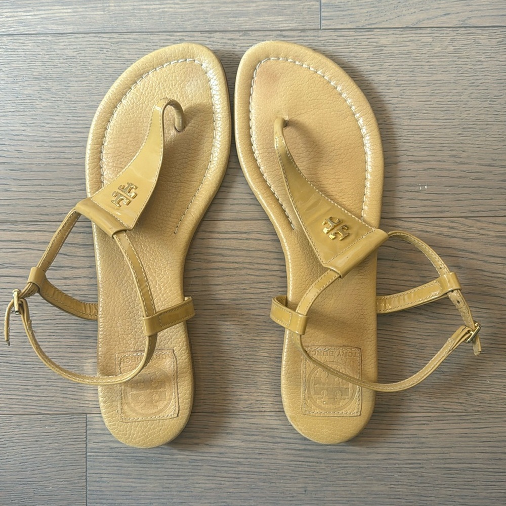 Tory Burch Leather Wrap Strap Sandal